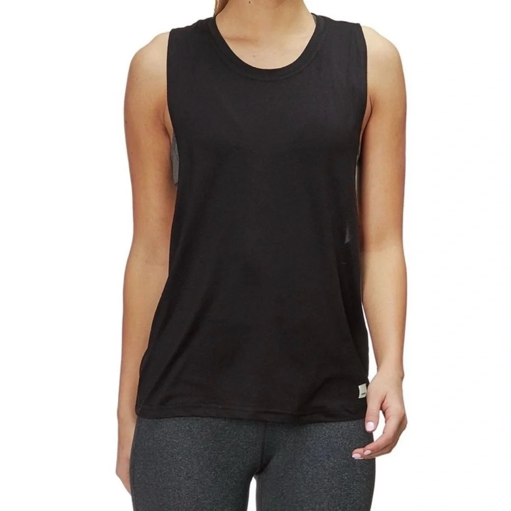Vuori Trinity Twist Back Racerback Tank Top Black Women’s Size Small - Picture 2 of 9